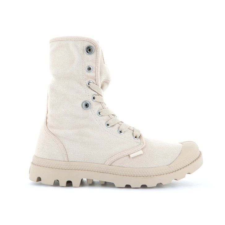 Beige Palladium Baggy Women's Boots | ZA-760WGQJ