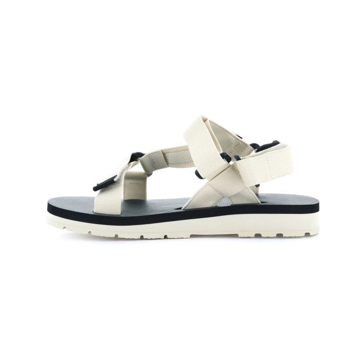 Beige Palladium Outdoorsy Urbanity Men's Sandals | ZA-587XOCK