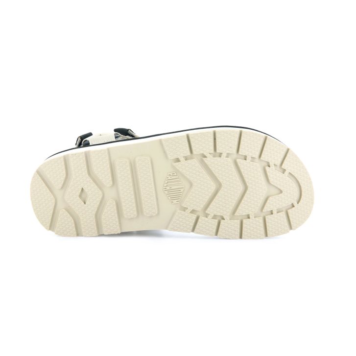 Beige Palladium Outdoorsy Urbanity Men's Sandals | ZA-587XOCK