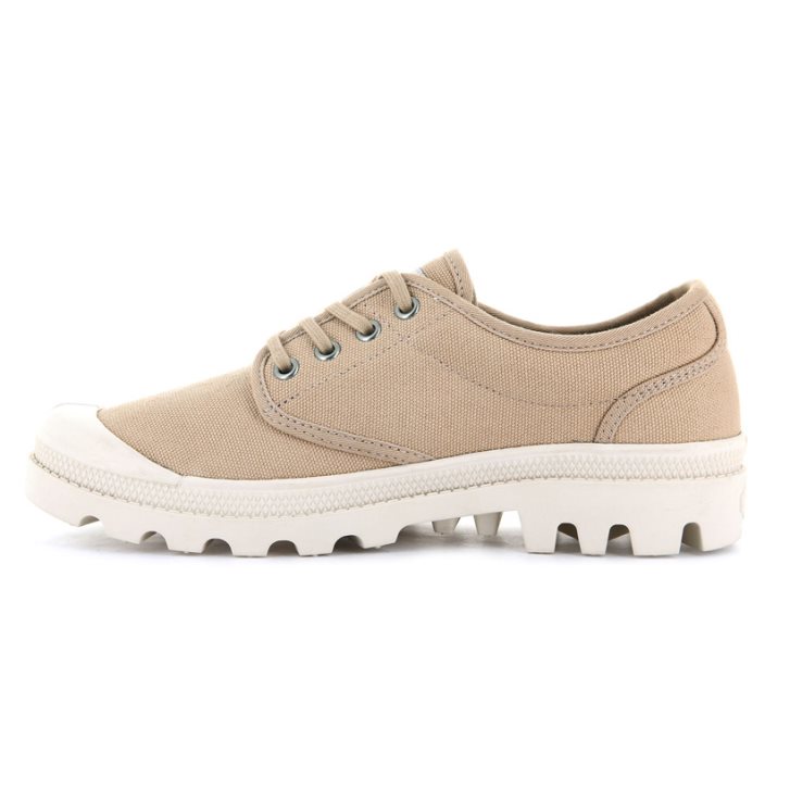 Beige Palladium Pallabrousse Men's Oxfords Shoes | ZA-075BUIC