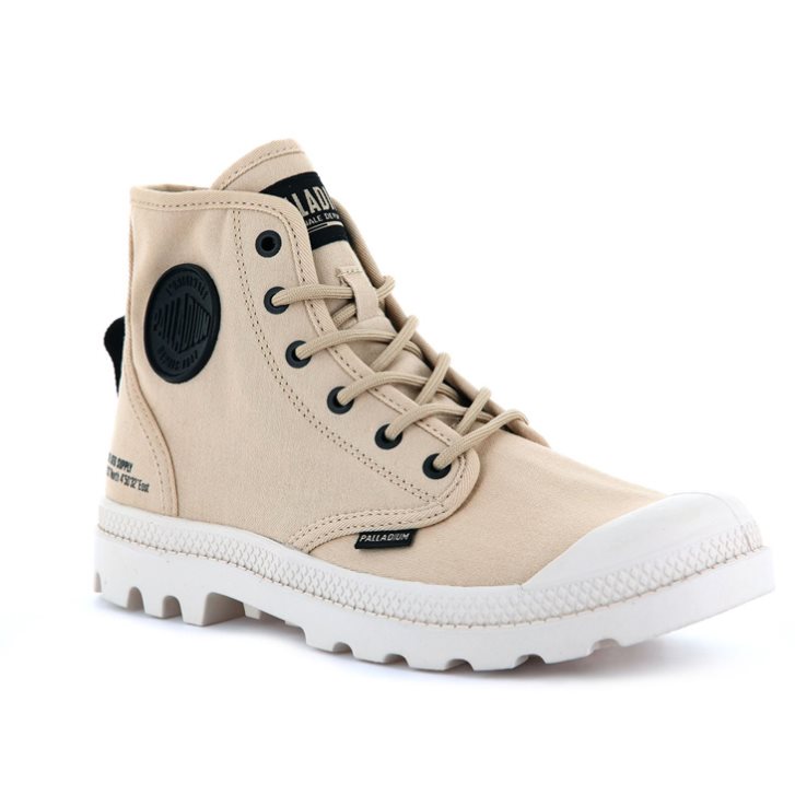 Beige Palladium Pampa Hi Htg Supply Men's Boots | ZA-819PKGO