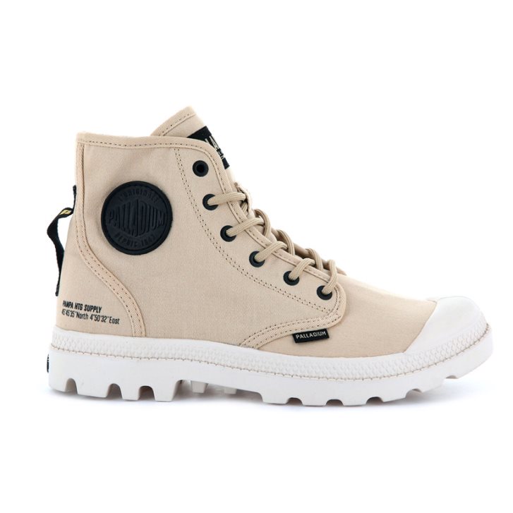 Beige Palladium Pampa Hi Htg Supply Men\'s Boots | ZA-819PKGO