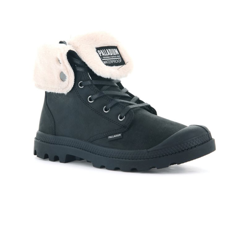 Black Palladium Baggy Leather ESS WPS Women's Boots | ZA-140APSU