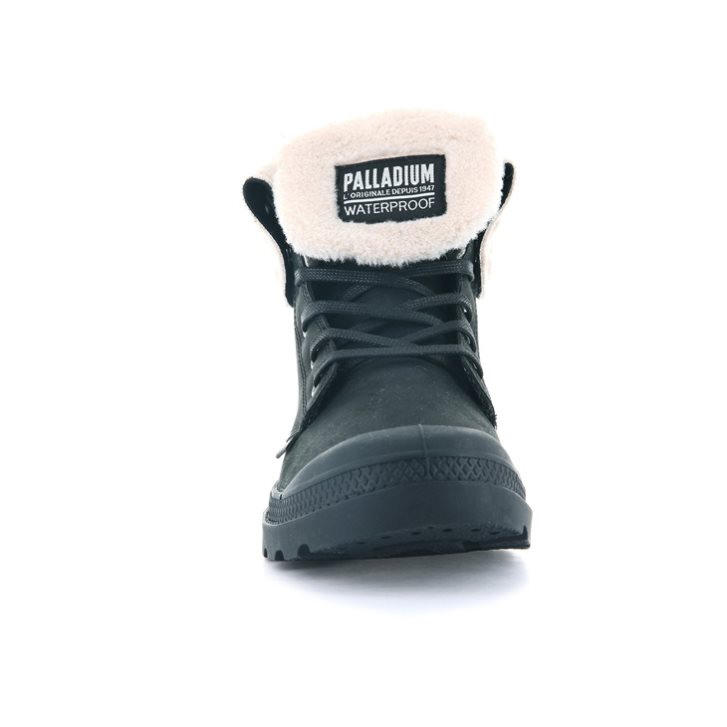 Black Palladium Baggy Leather ESS WPS Women's Boots | ZA-140APSU