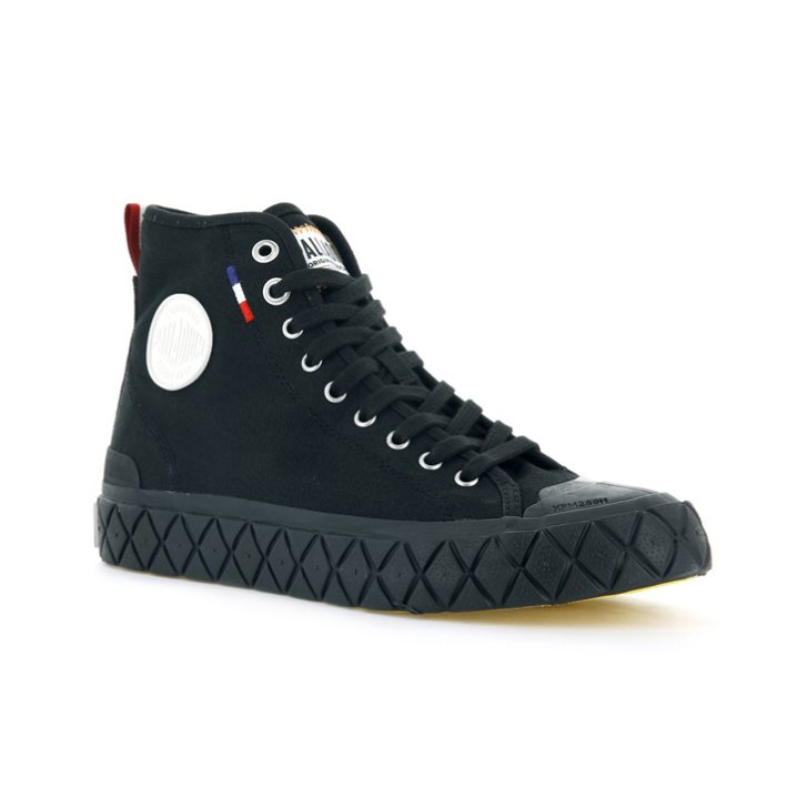 Black Palladium Palla Ace Canvas High Tops Women's Sneakers | ZA-674COIG