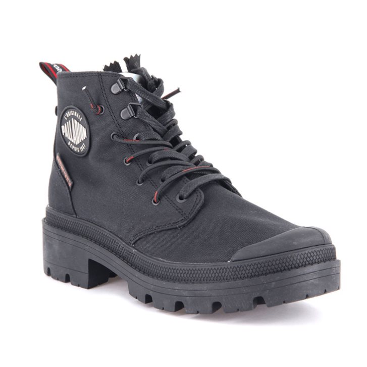 Black Palladium Pallabase Metro Women's Boots | ZA-638TVIS