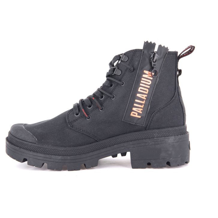 Black Palladium Pallabase Metro Women's Boots | ZA-638TVIS