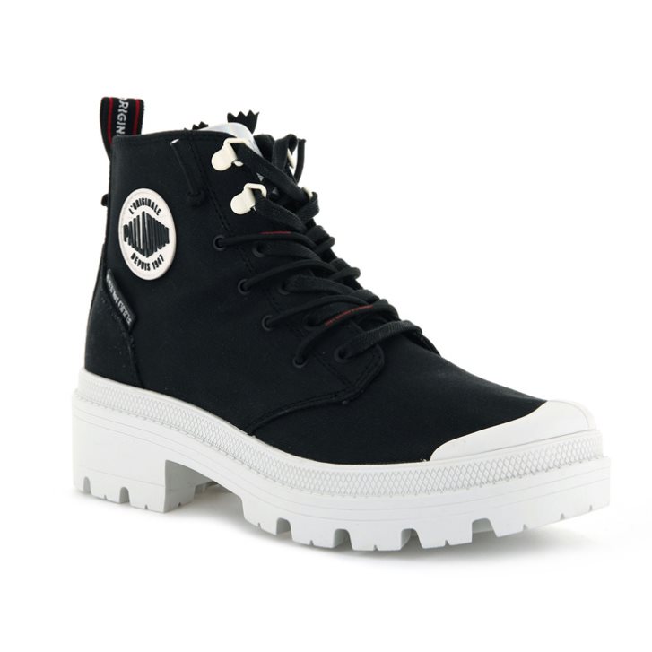 Black Palladium Pallabase Metro Women's Boots | ZA-749HTZI