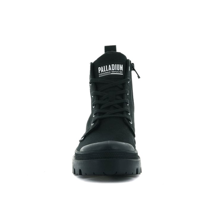 Black Palladium Pallabase Twill Women's Boots | ZA-471IMKT