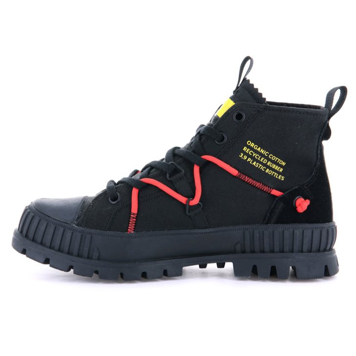 Black Palladium Pallashock Re-craft Men's Boots | ZA-176ZQPA