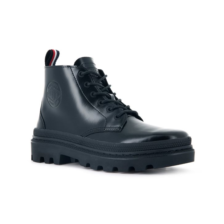 Black Palladium Pallatrooper Hi-1 Men's Boots | ZA-194SKDM