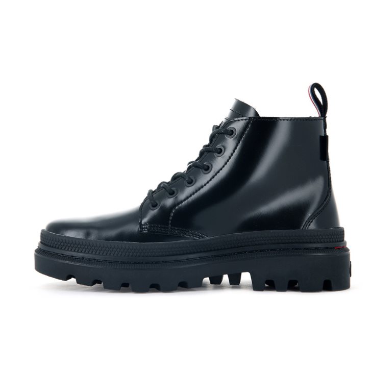 Black Palladium Pallatrooper Hi-1 Men's Boots | ZA-194SKDM