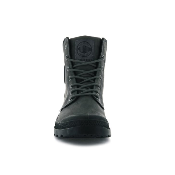 Black Palladium Pampa Cuff WP LUX Men's Boots | ZA-879PEZR