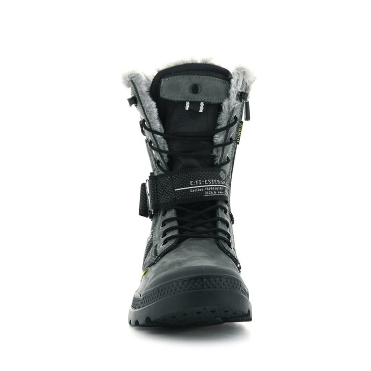 Black Palladium Pampa Europa Tactical Women's Boots | ZA-563TBZD