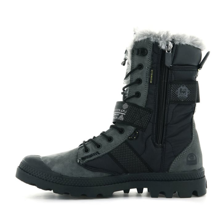 Black Palladium Pampa Europa Tactical Women's Boots | ZA-563TBZD