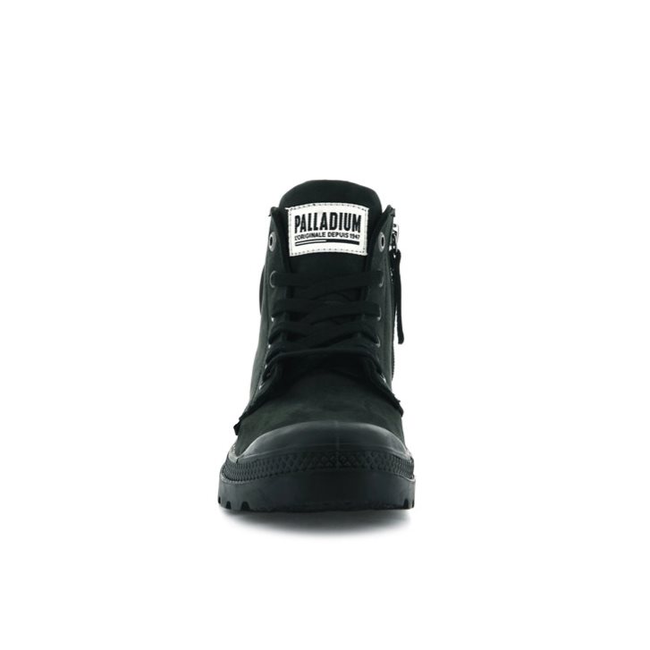 Black Palladium Pampa Hi Zip Nubuck Women's Boots | ZA-912ASPE