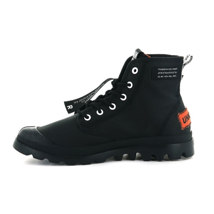 Black Palladium Pampa Lite Overlab Women's Boots | ZA-513ECQJ