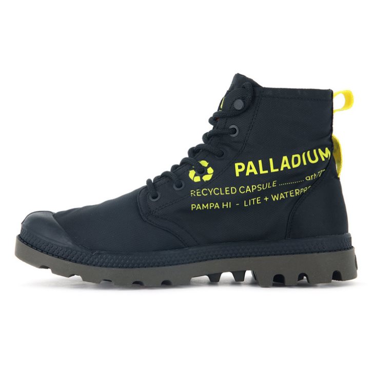 Black Palladium Pampa Recycle Waterproof+ 2 Men's Boots | ZA-204AKMR