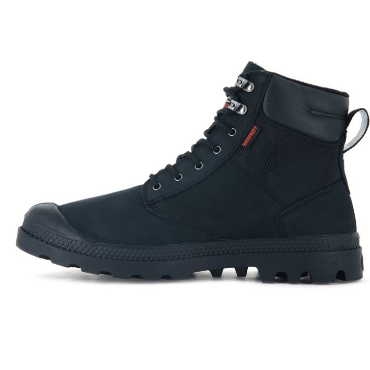 Black Palladium Pampa Shield WP+ LUX Men's Boots | ZA-435IGYO