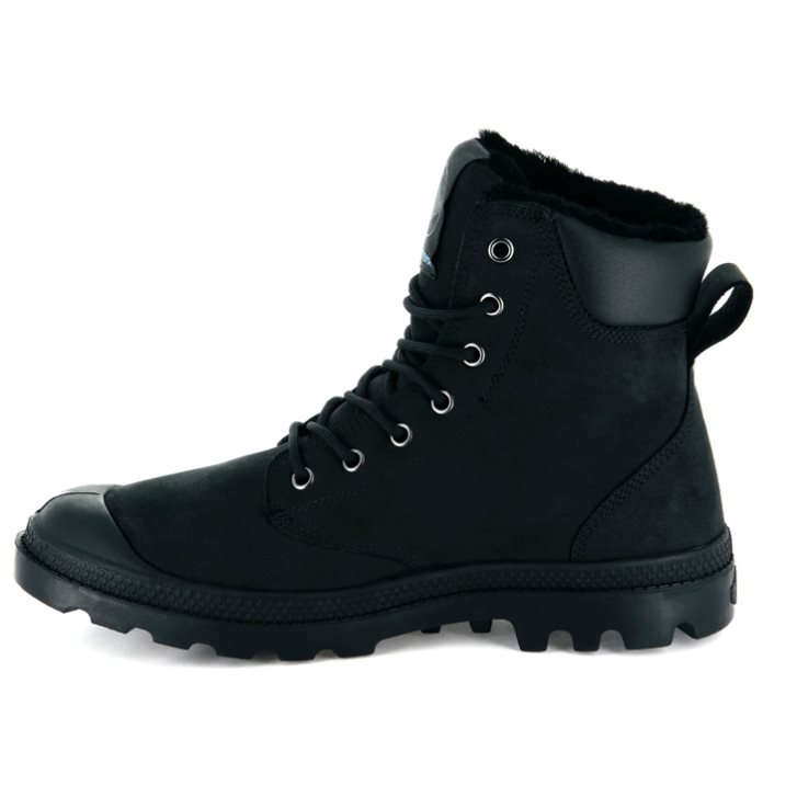 Black Palladium Pampa Sport Cuff WPS Men's Boots | ZA-376OUGF