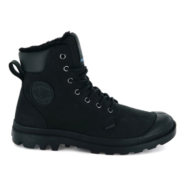 Black Palladium Pampa Sport Cuff WPS Women\'s Boots | ZA-536DTFM