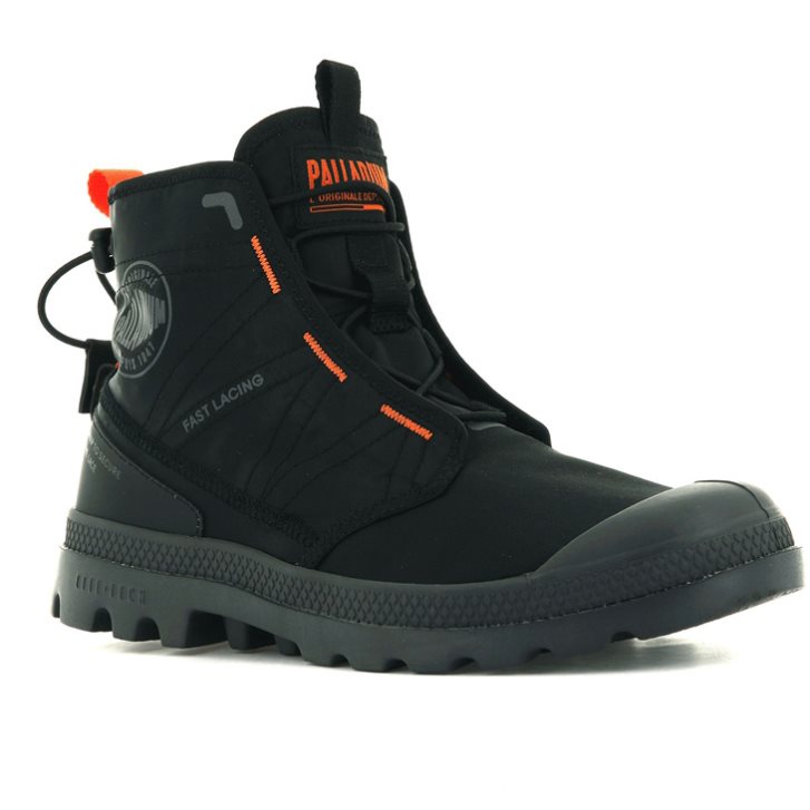 Black Palladium Pampa Travel Lite Men's Boots | ZA-693IJMN