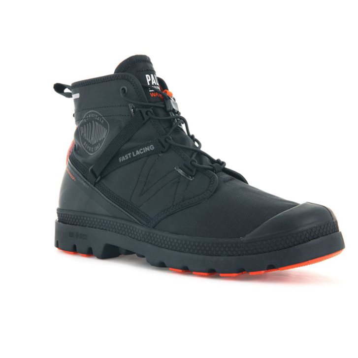 Black Palladium Pampa Travel Lite+ Waterproof Men's Boots | ZA-865IGSP