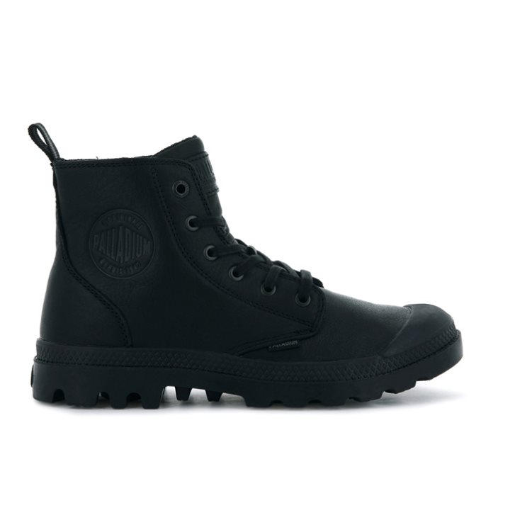 Black Palladium Pampa Zip Leather ESS Men\'s Boots | ZA-245ISCF