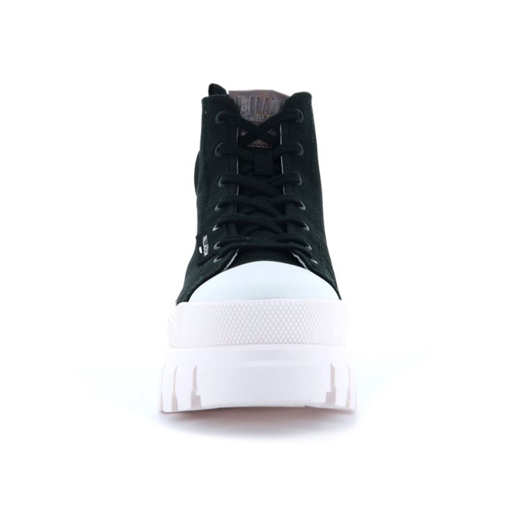 Black / White Palladium Revolt Hi TX Women's Platform Shoes | ZA-560ZHMI