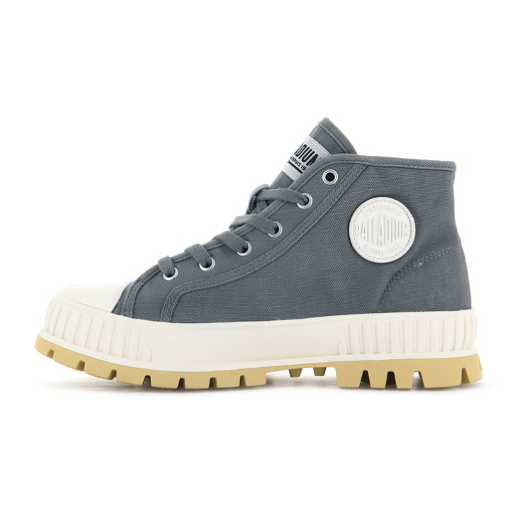 Blue Palladium Pallashock Mid OG High Tops Women's Sneakers | ZA-580UGJM