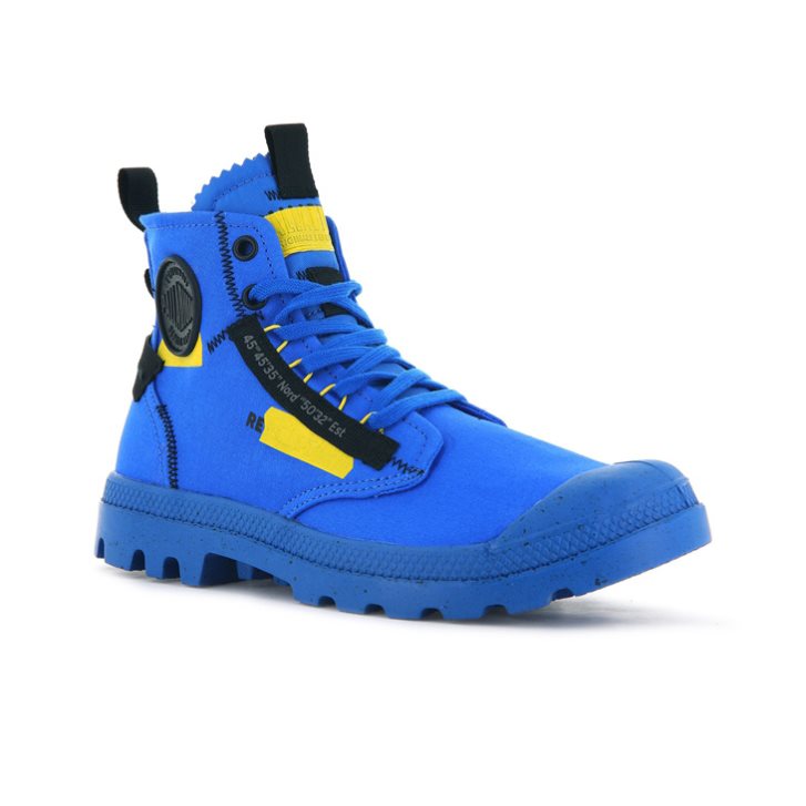 Blue Palladium Pampa Hi Re-craft Women's Boots | ZA-758CASF