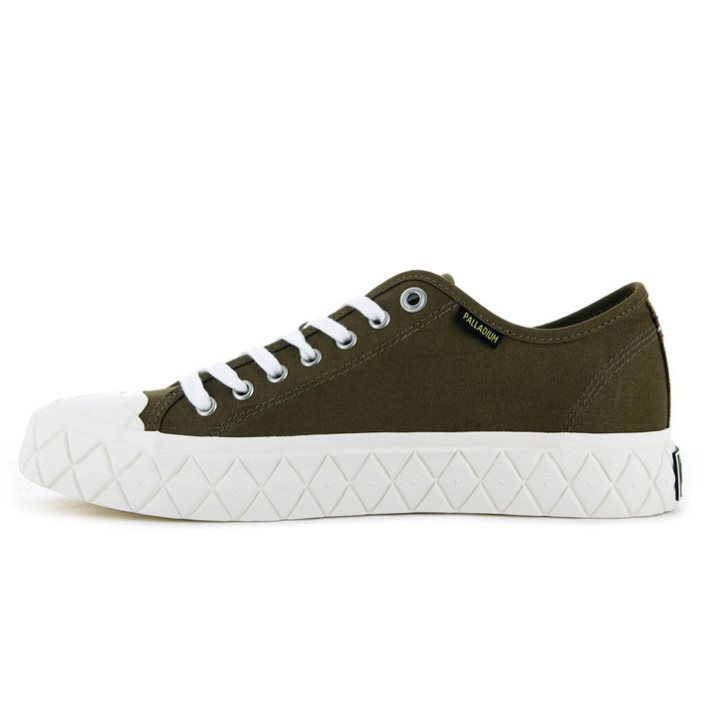 Brown Palladium Palla Ace Canvas Low Tops Men's Sneakers | ZA-270CYHQ