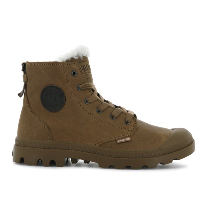 Brown Palladium Pampa Hi Pilot Men\'s Boots | ZA-381WZPR