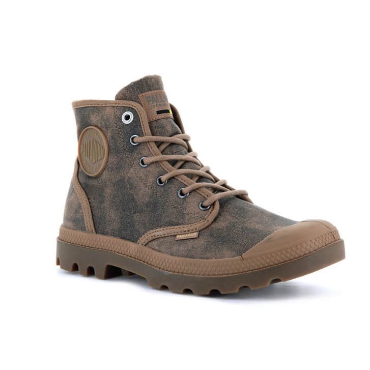 Brown Palladium Pampa Hi WAX Men's Boots | ZA-908KWFJ