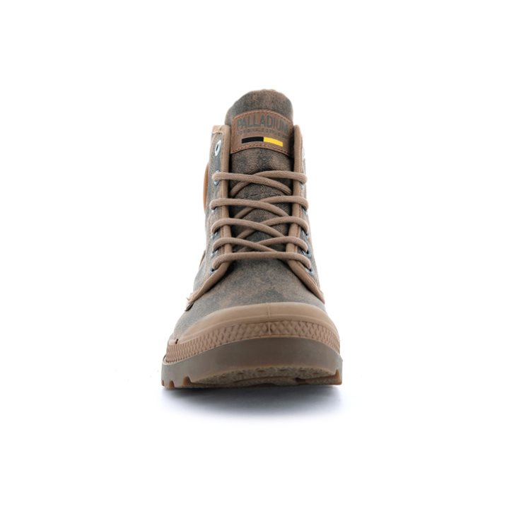 Brown Palladium Pampa Hi WAX Men's Boots | ZA-908KWFJ