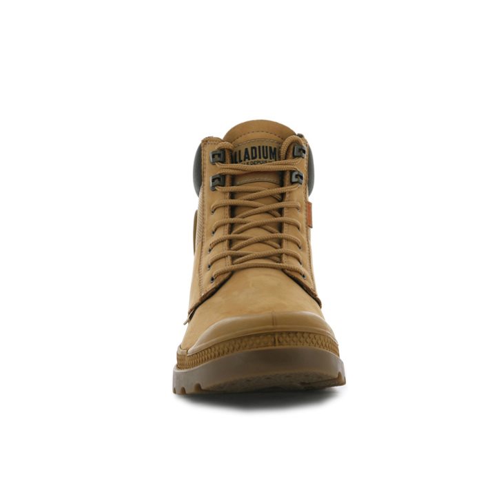 Brown Palladium Pampa Shield WP+ LUX Men's Boots | ZA-860EFLV