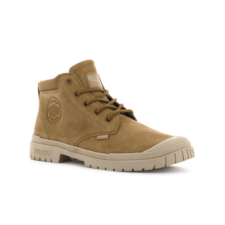 Brown Palladium Pampa Sp20 Cuff Low Women's Boots | ZA-396ZIKY