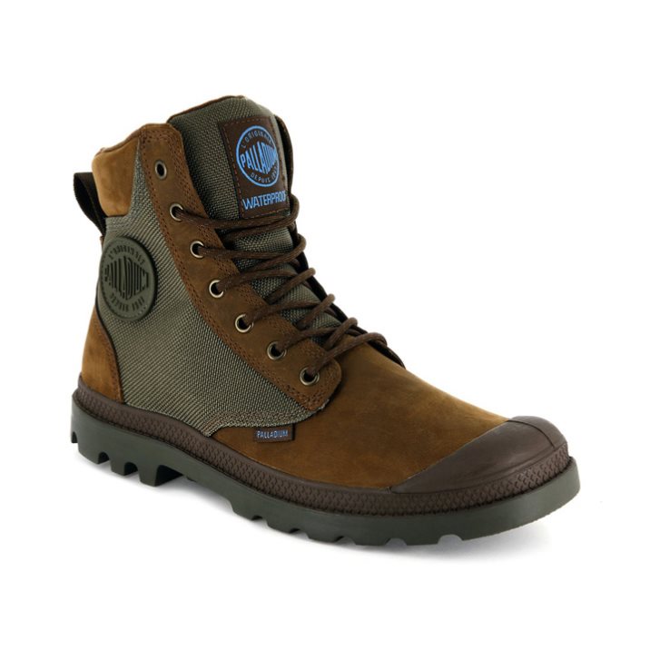 Brown Palladium Pampa Sport Cuff WPN Men's Boots | ZA-925TSZN