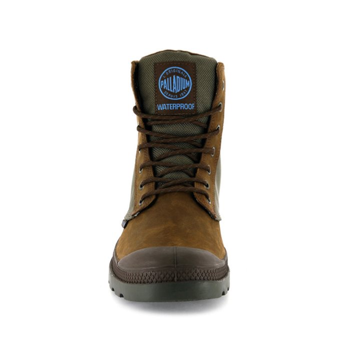 Brown Palladium Pampa Sport Cuff WPN Men's Boots | ZA-925TSZN