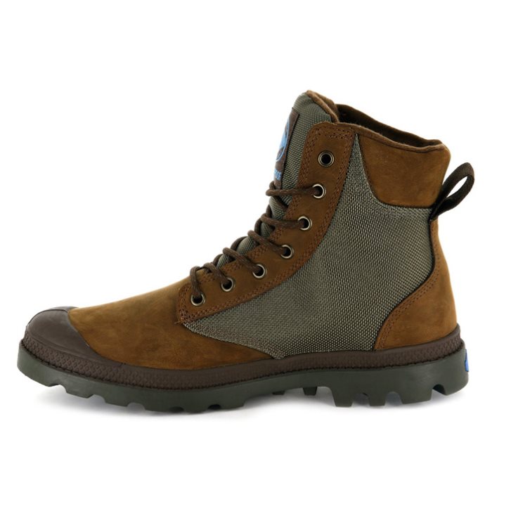 Brown Palladium Pampa Sport Cuff WPN Men's Boots | ZA-925TSZN