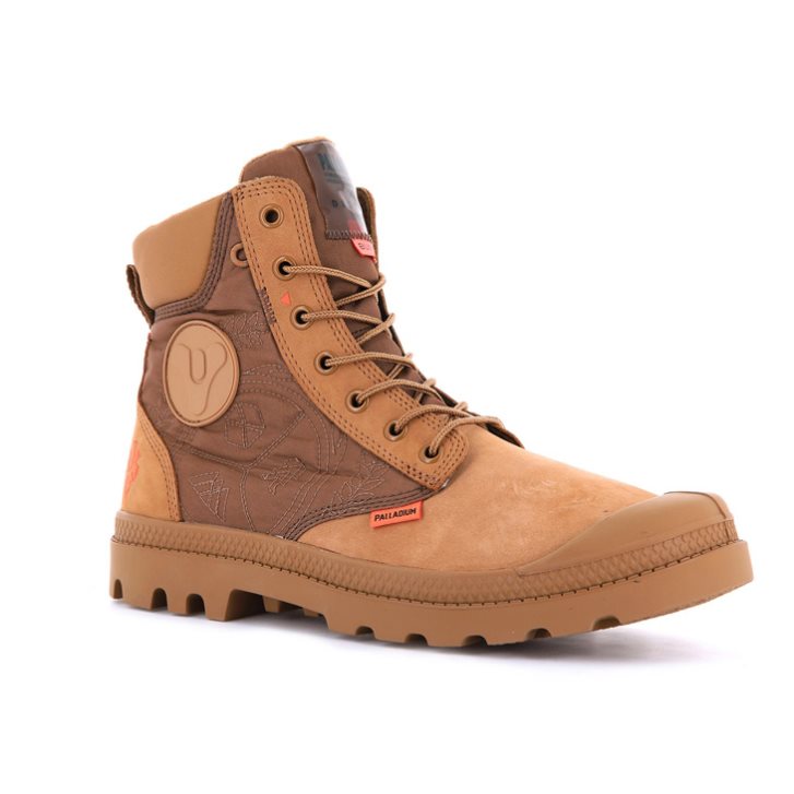 Brown Palladium Pampa X Destiny WPN Men's Boots | ZA-608BVYK