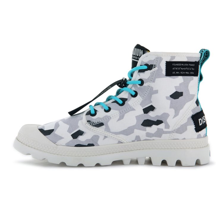 Camo Palladium Pampa Lite Overlab Women's Boots | ZA-459BJUK