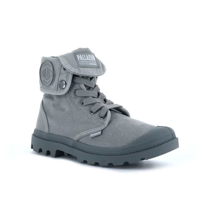 Dark Grey Palladium Baggy Men's Boots | ZA-064NLQE