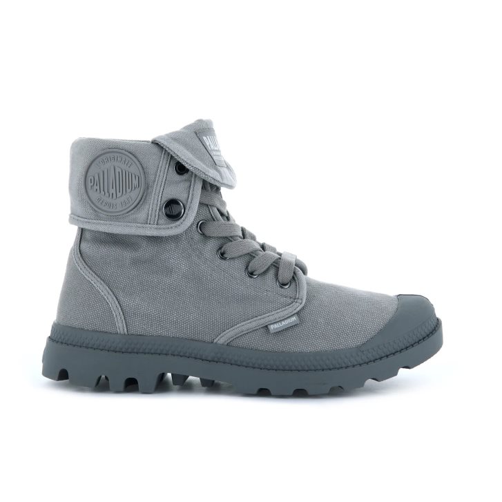 Dark Grey Palladium Baggy Men\'s Boots | ZA-064NLQE