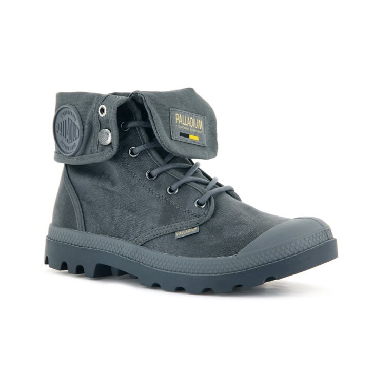 Dark Grey Palladium Pampa Baggy WAX Women's Boots | ZA-325LHGN