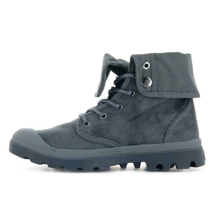 Dark Grey Palladium Pampa Baggy WAX Women's Boots | ZA-325LHGN