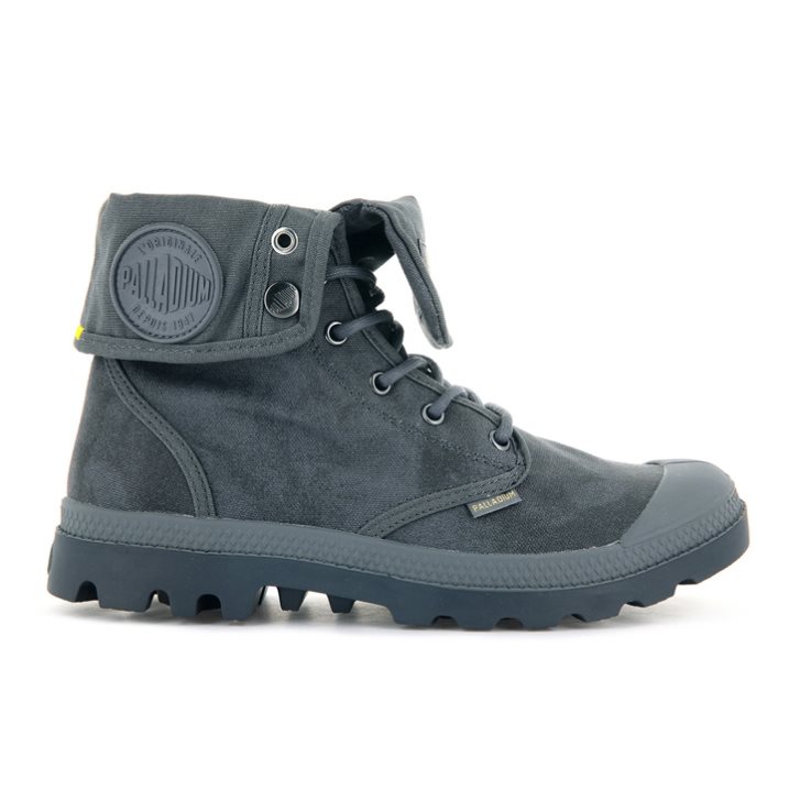 Dark Grey Palladium Pampa Baggy WAX Women\'s Boots | ZA-325LHGN