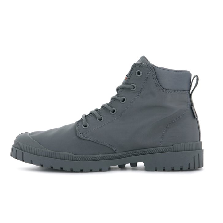 Dark Grey Palladium Pampa Sp20 Cuff WP+ Men's Boots | ZA-842ZKQM