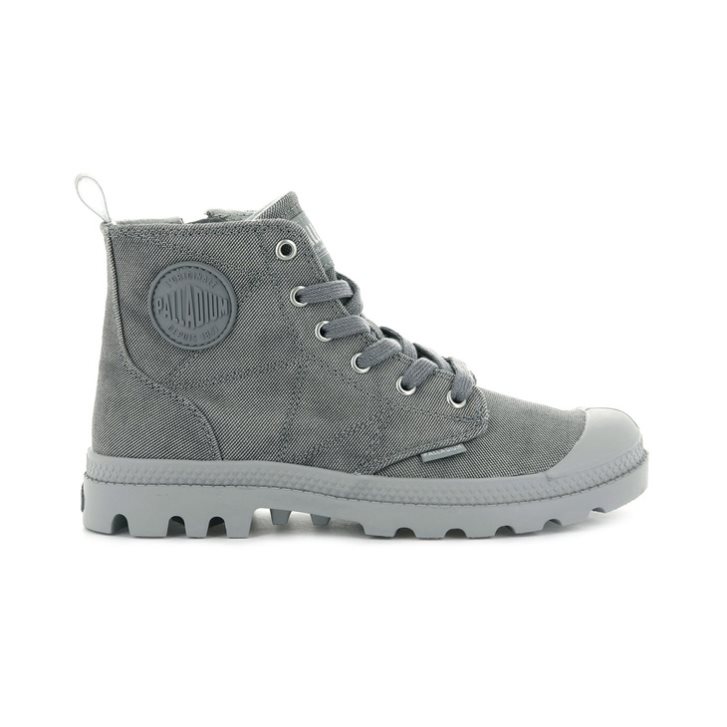 Dark Grey Palladium Pampa Zip Desertwash Women\'s Boots | ZA-312QYAT