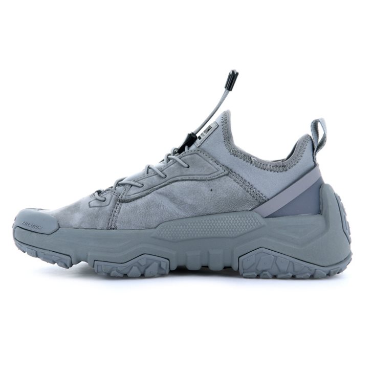 Grey Palladium Off-grid LO LTH Men's Sneakers | ZA-137ELMK